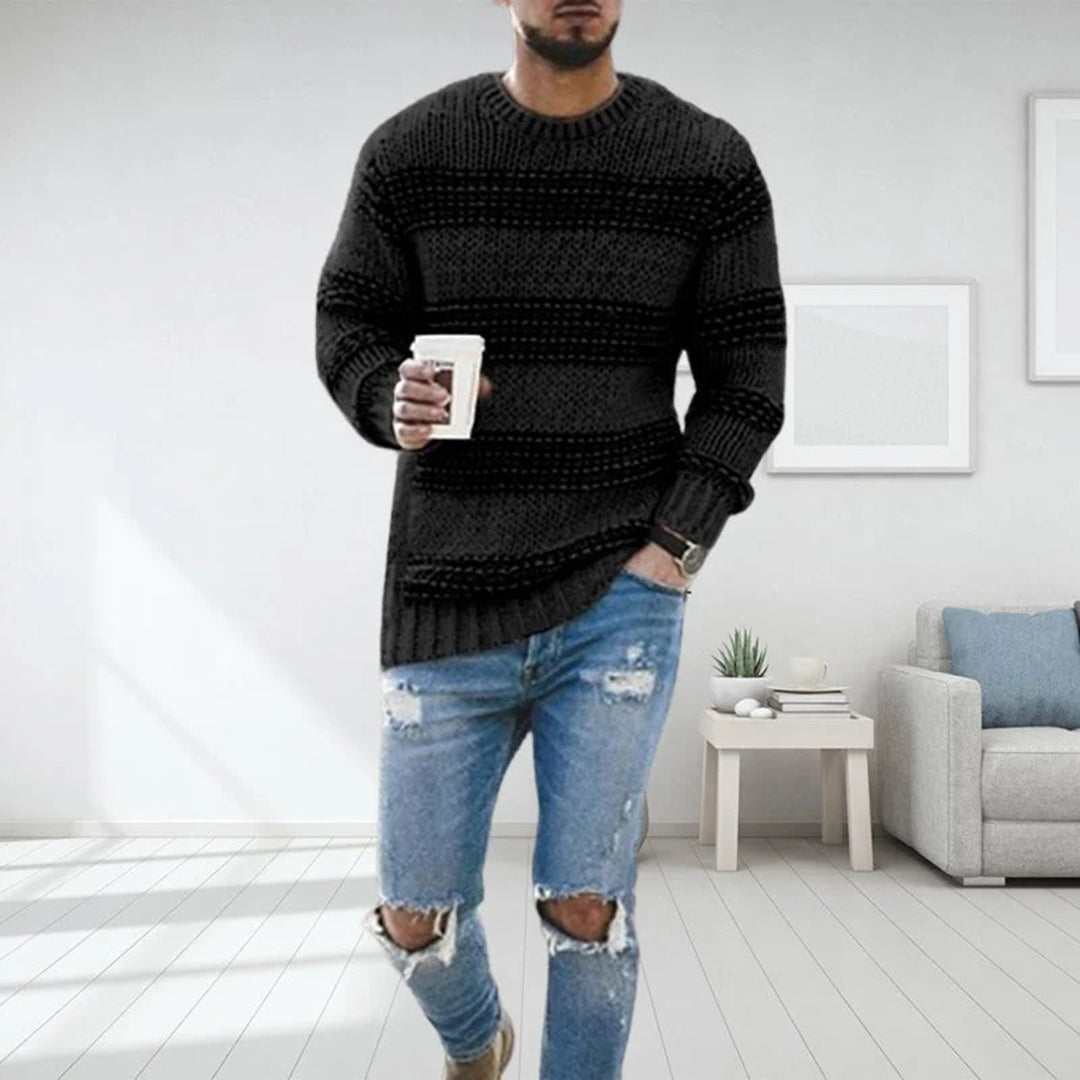 Soft and warm knitted men's jumper