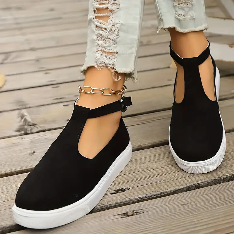 Women's - Slip-On Loafers - Comfortable Summer Shoes with Thick Sole - Stylish Footwear for Everyday Wear