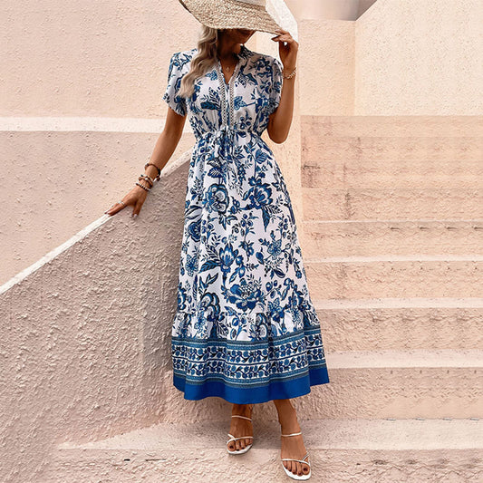 Modern summer dress with a feminine touch