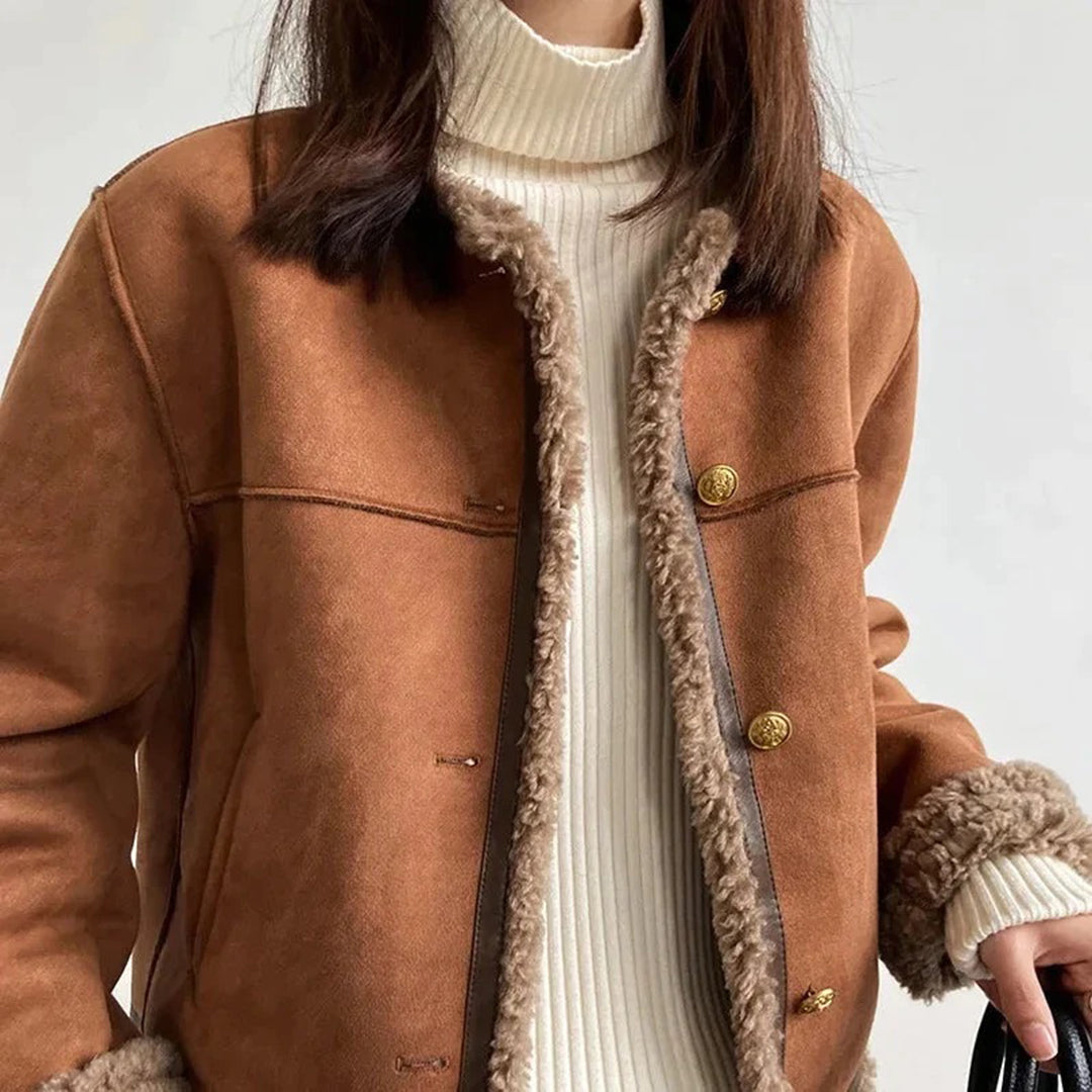 Stylish jacket with fur lining