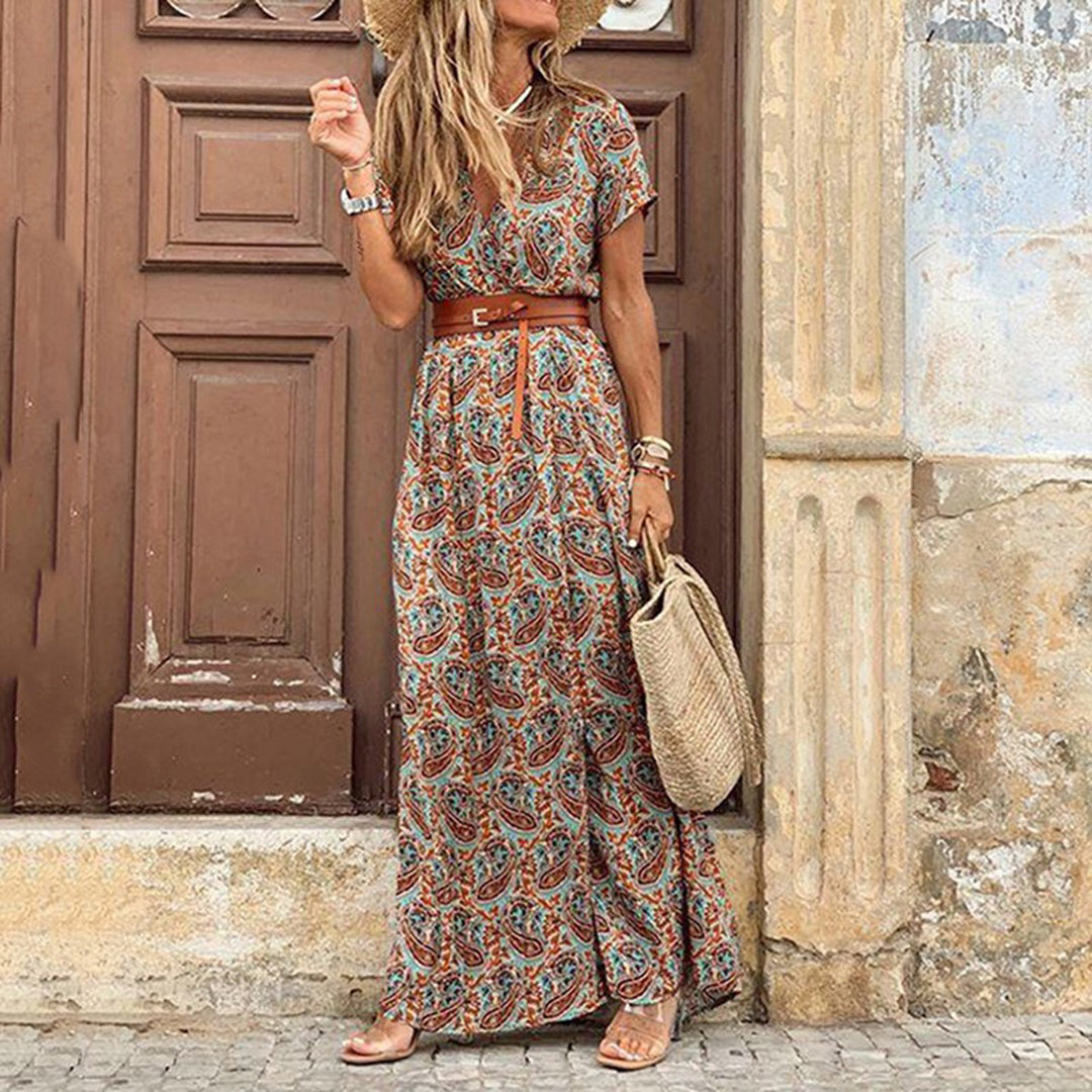 A chic and comfortable bohemian dress