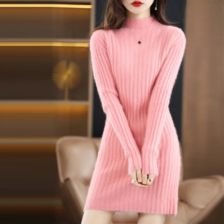 Long Sleeve Cashmere Dress