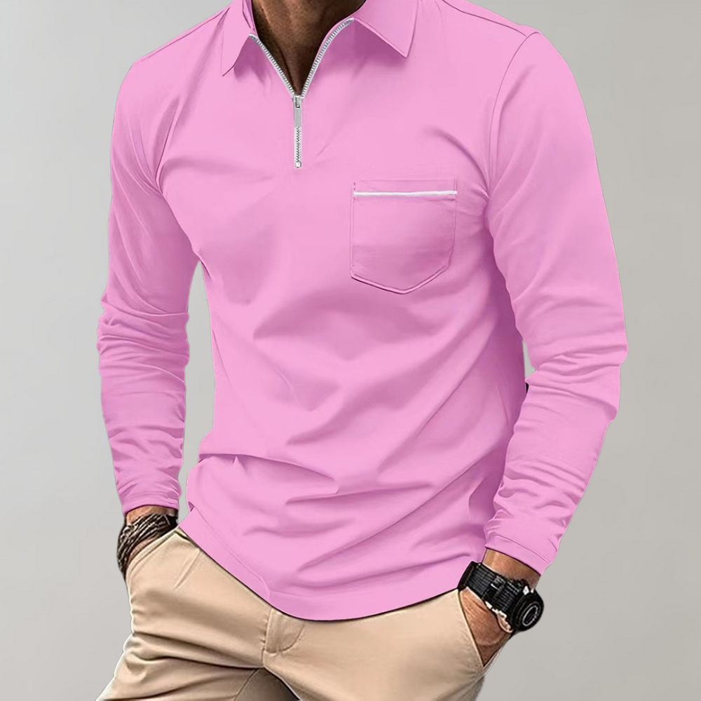 Long-sleeved polo shirt