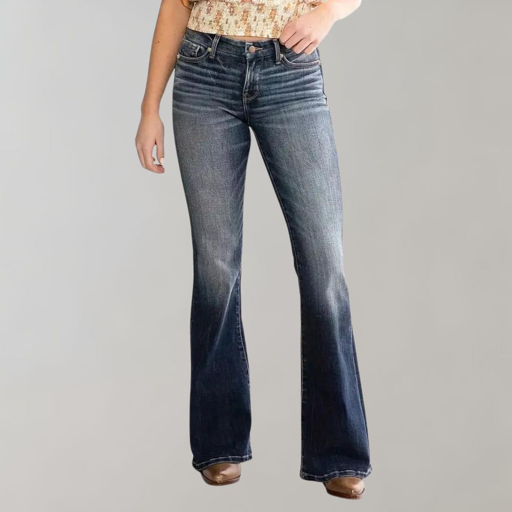 Marie - Flared denim trousers