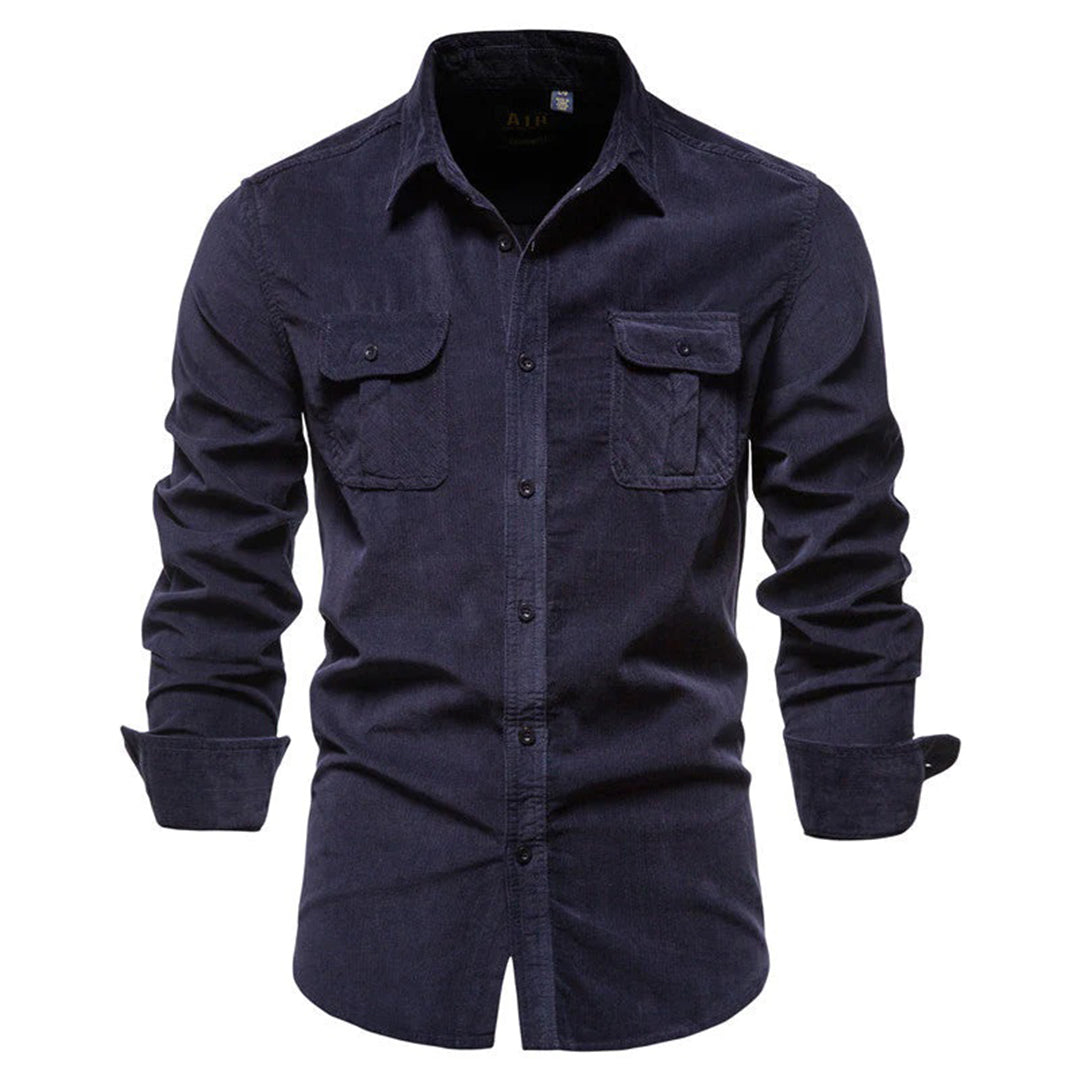 Men's corduroy shirt for autumn and winter