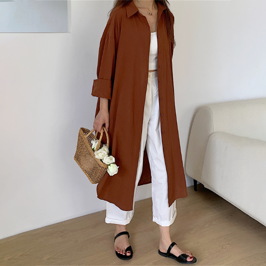 Long shirt dress for stylish comfort