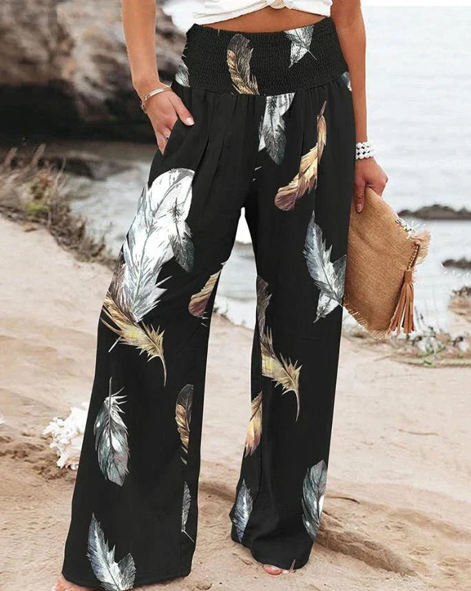 Chic printed trousers