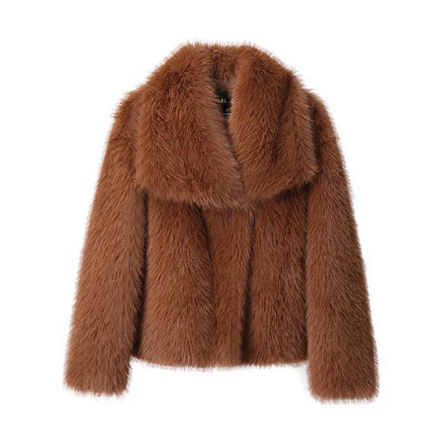 Women's Faux Fur Coat - Luxurious & Cozy Winter Jacket - Elegant Style for Winter 2024