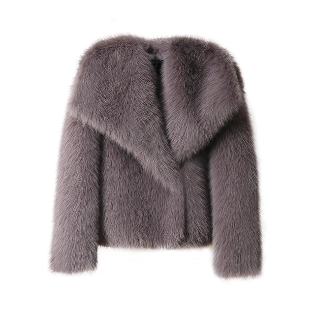 Women's Faux Fur Coat - Luxurious & Cozy Winter Jacket - Elegant Style for Winter 2024