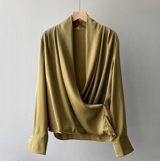 Elegant satin blouse