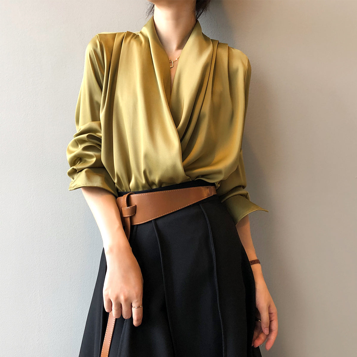 Elegant satin blouse