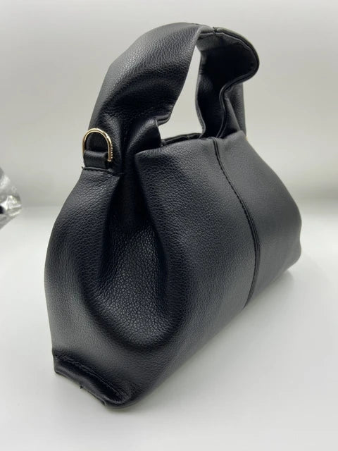 Genuine leather dumpling-shaped cloud bag for women