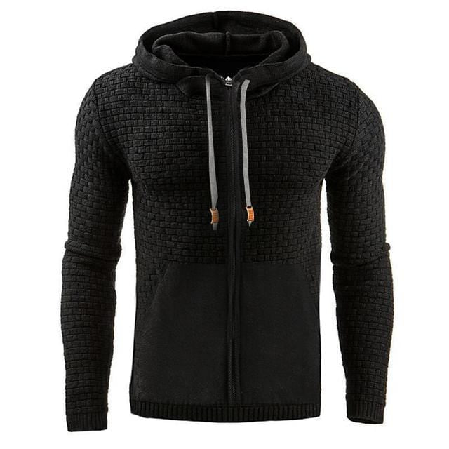 Hooded jumper with zip