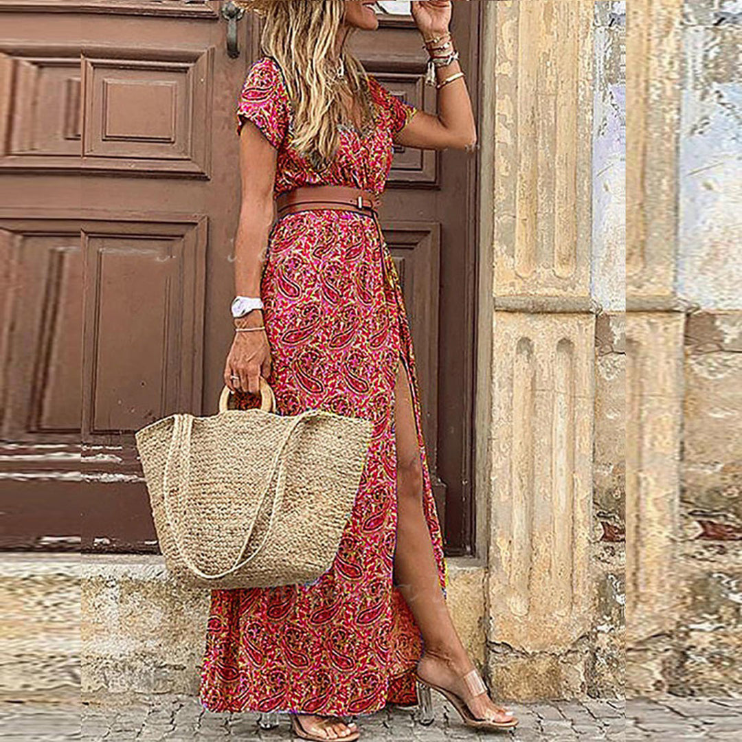 A chic and comfortable bohemian dress