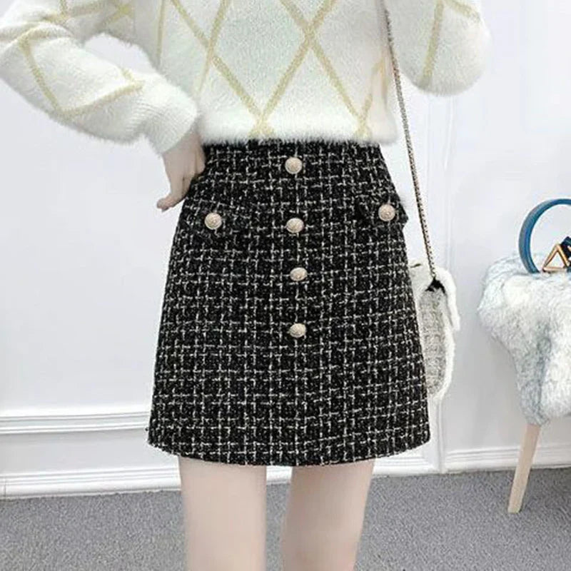 Scottish tweed mini skirt