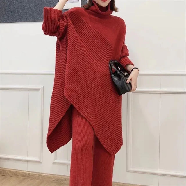 Elegant 2-piece knitted set