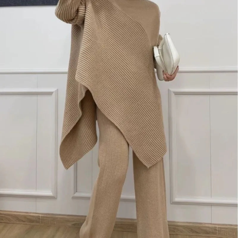 Elegant 2-piece knitted set