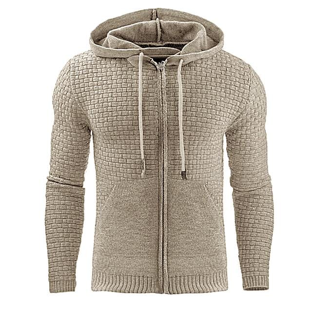 Hooded jumper with zip