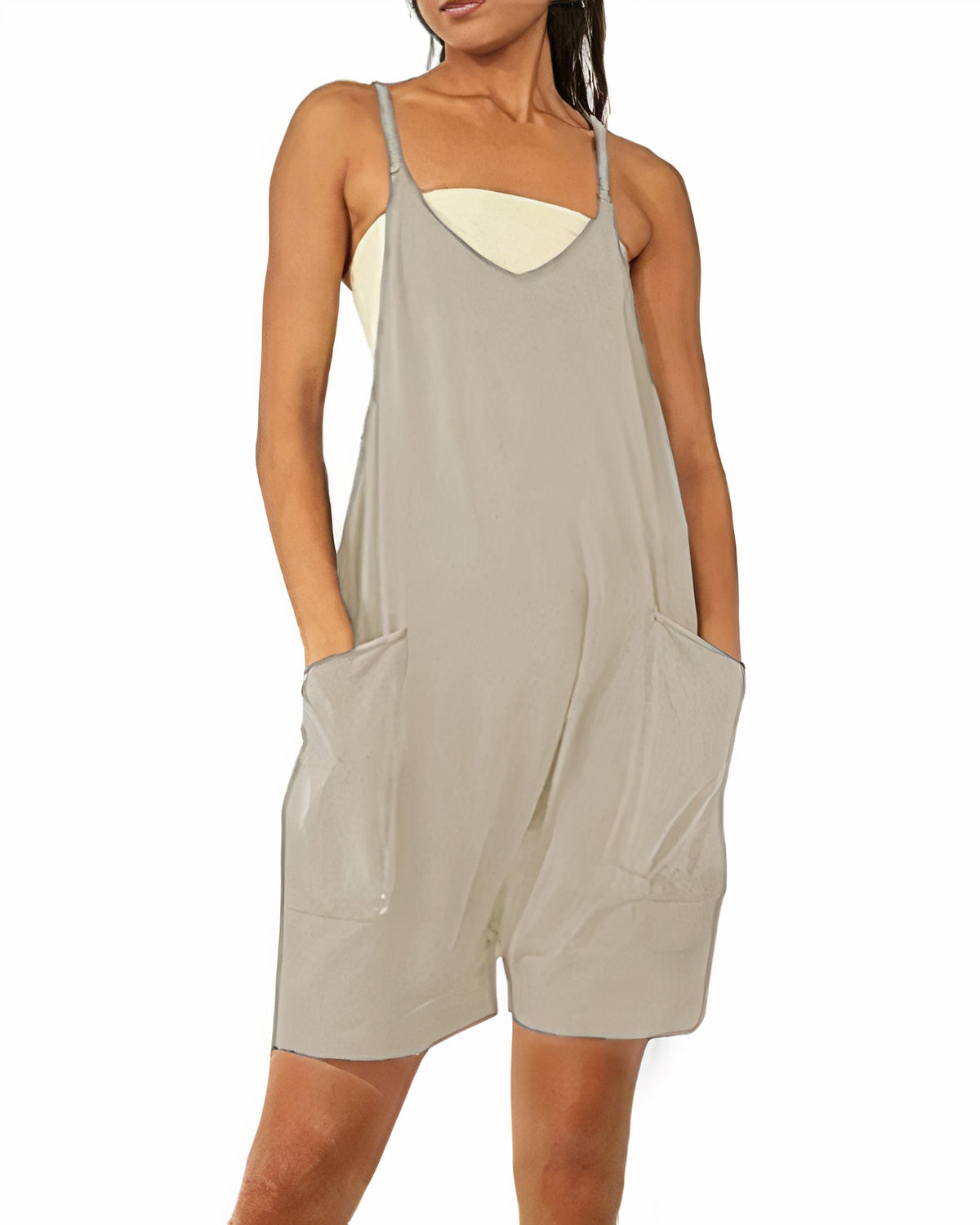 Summer jumpsuit with pockets