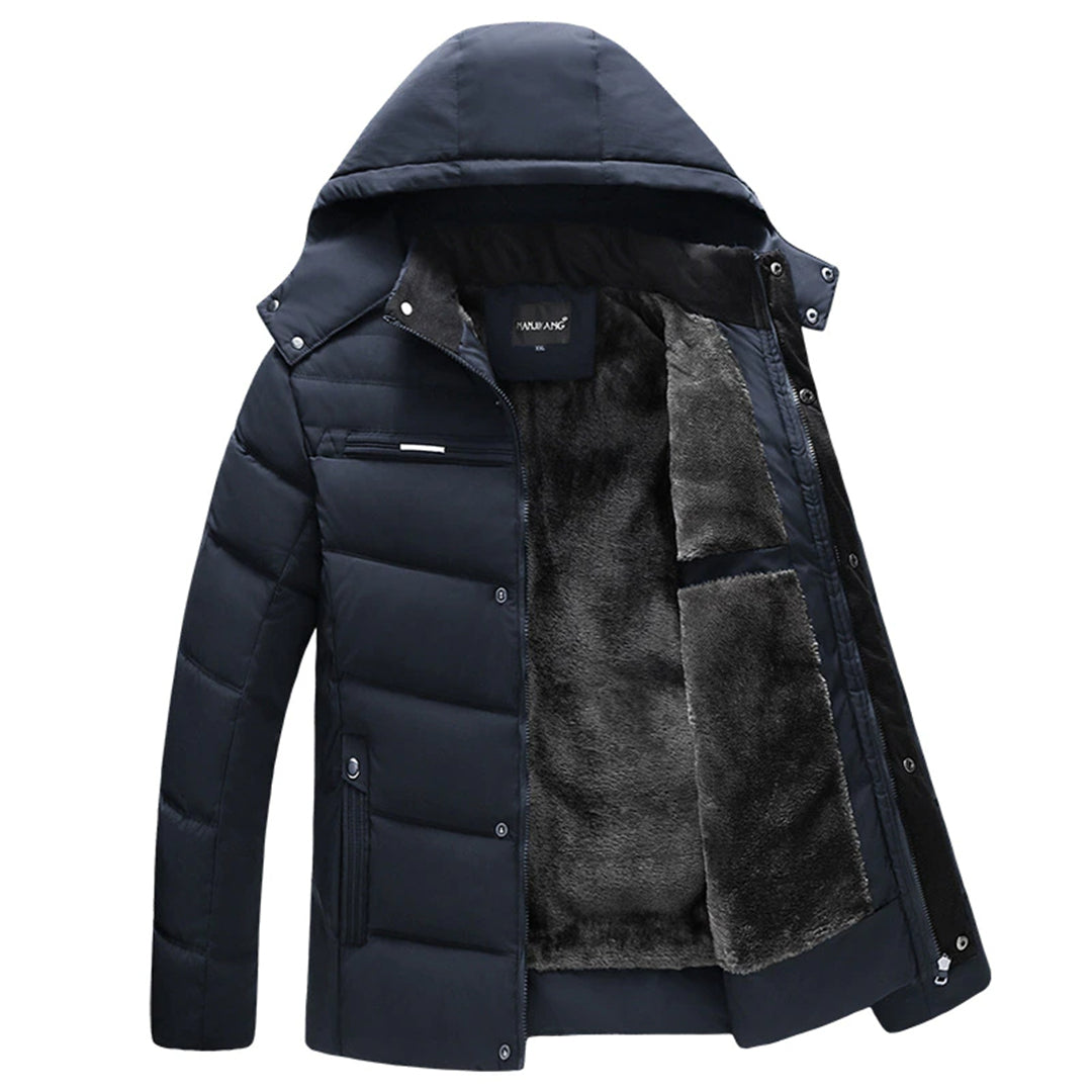 Parka men's hooded winter coat