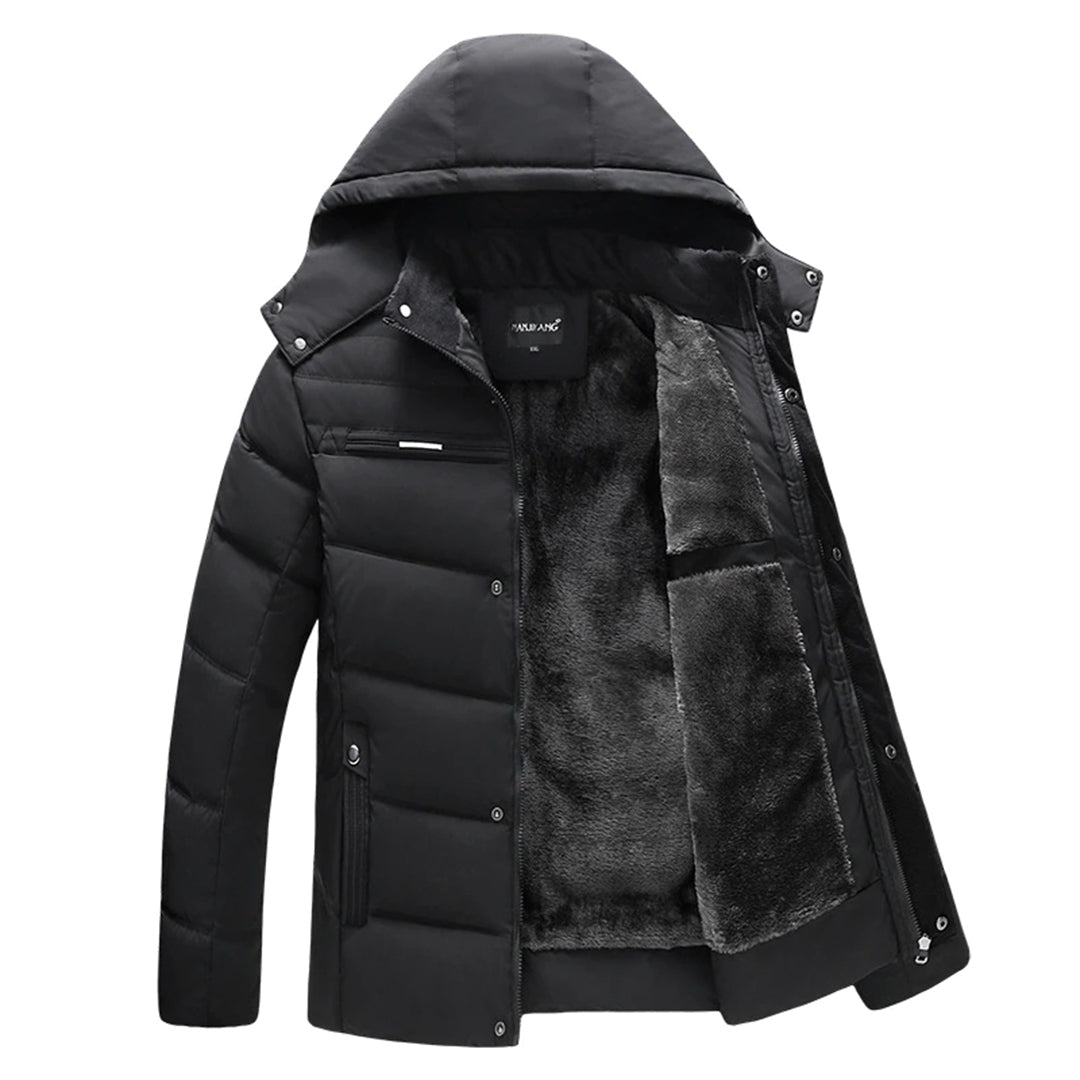 Parka men's hooded winter coat