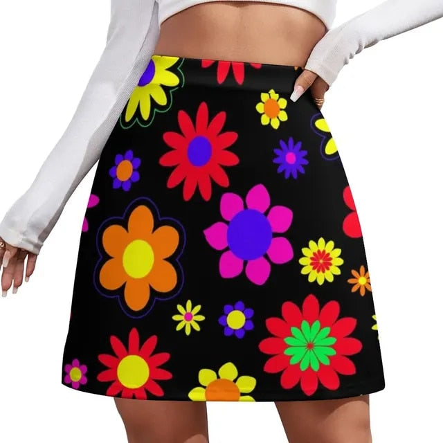 Groovy Hippy Retro Modern Mini Skirts