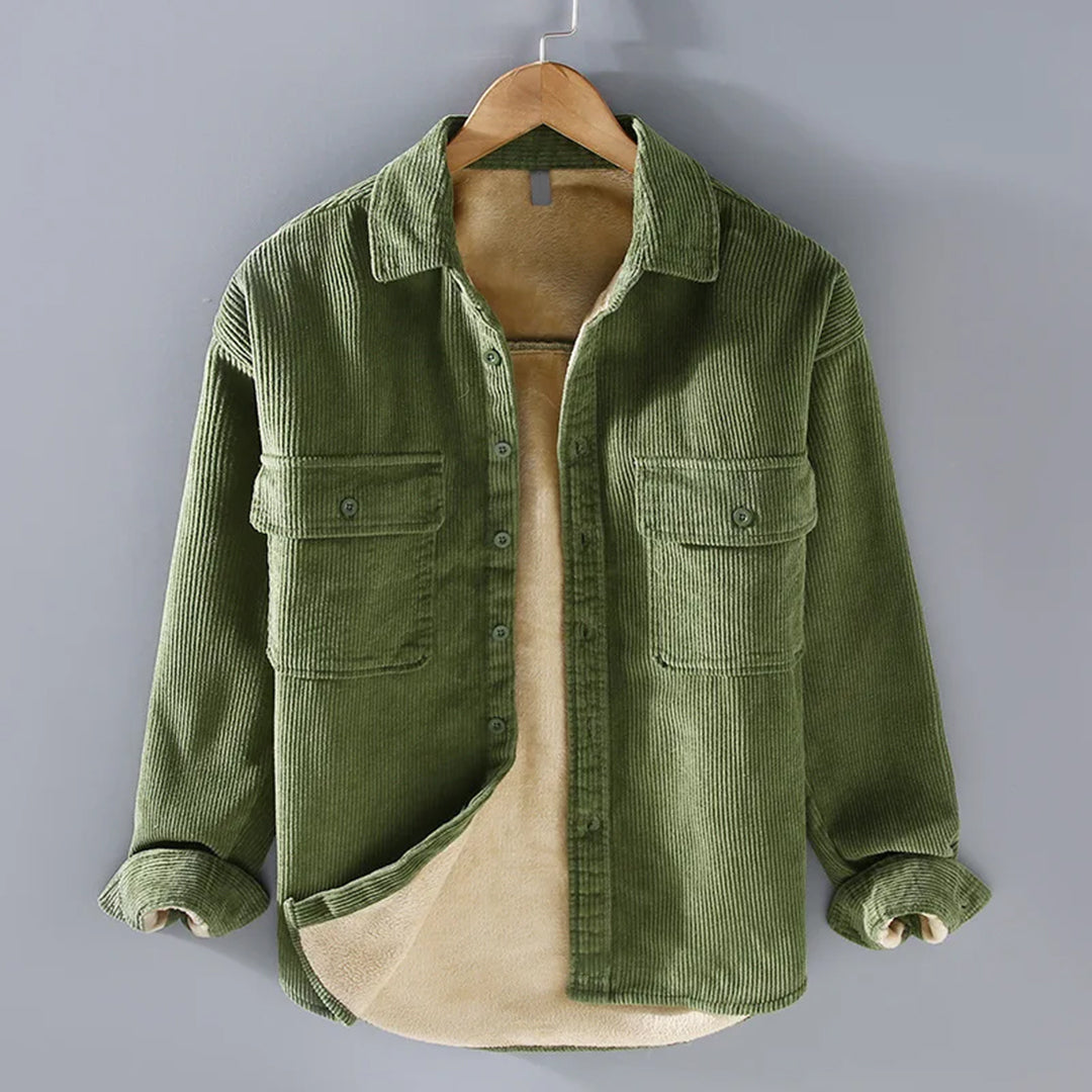 Men's corduroy shirt for winter