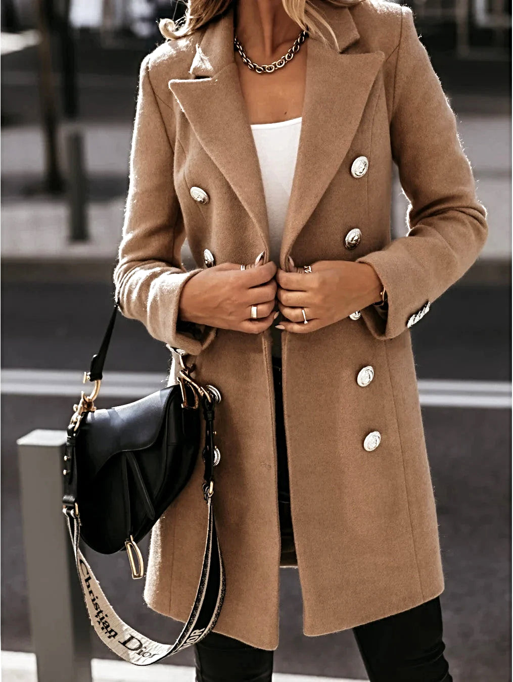 Women - Coat - Unicoloured - Stylish & Versatile Outerwear for All Seasons