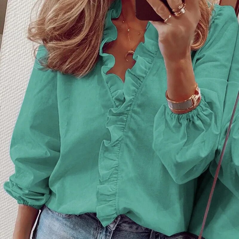 Stylish ruffled blouse for elegant looks