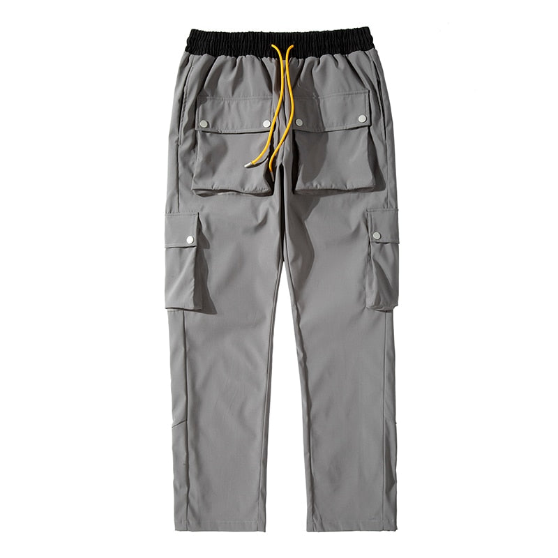 Utility cargo trousers with oversized pockets