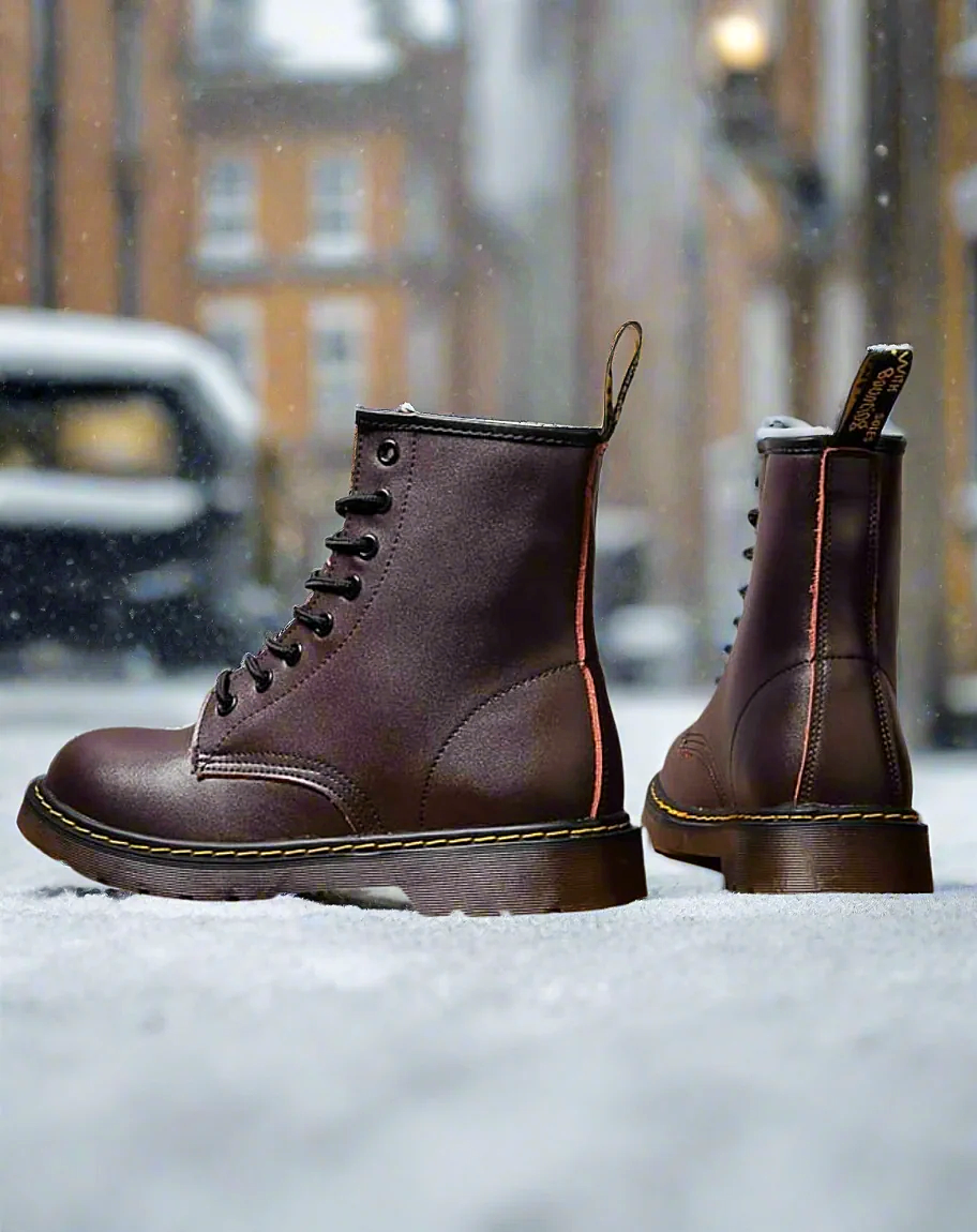 Women - Winter Boots - Leather - Stylish and Warm Footwear for Cold Weather