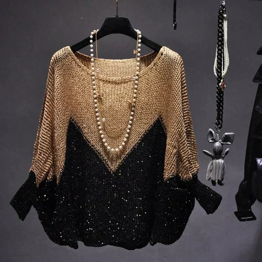 Luxurious sequin jumper