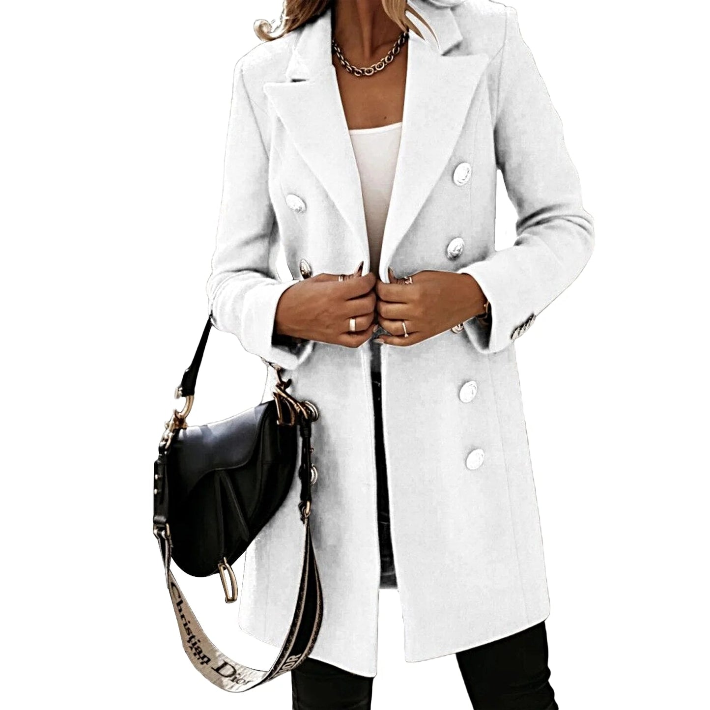 Women - Coat - Unicoloured - Stylish & Versatile Outerwear for All Seasons