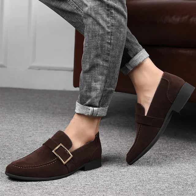 Suede Business Loafers