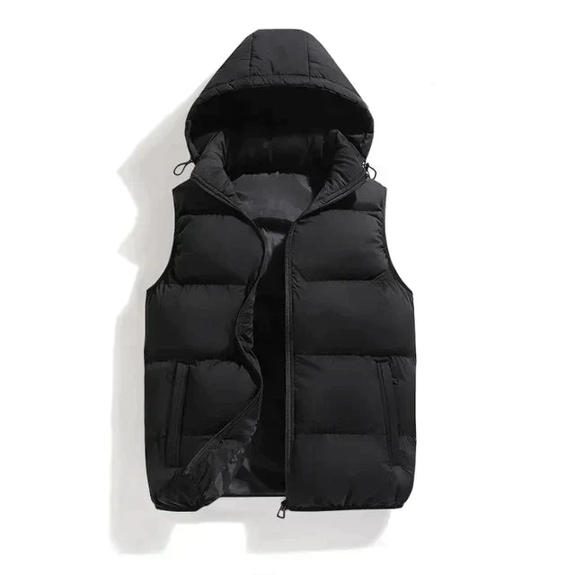 Waistcoat with detachable hood