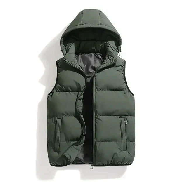 Waistcoat with detachable hood