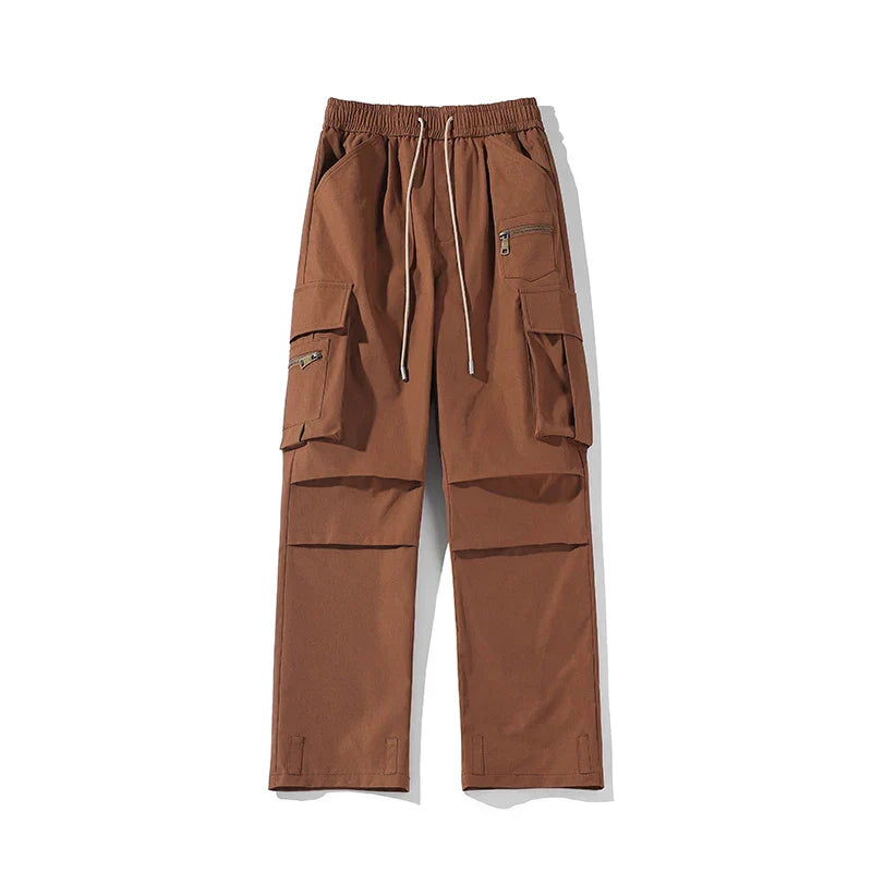 Tactical cargo trousers with multi-pocket design