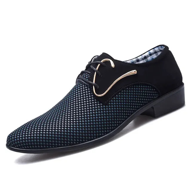 Modern derby shoes with mesh design