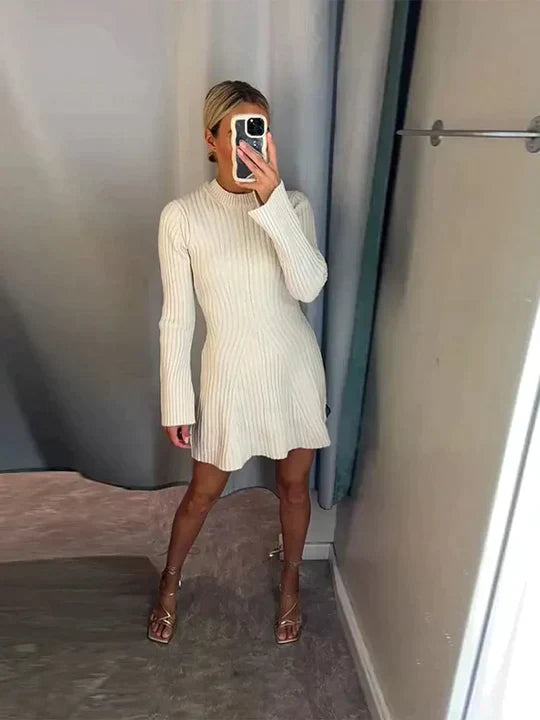 Autumn knitted dress