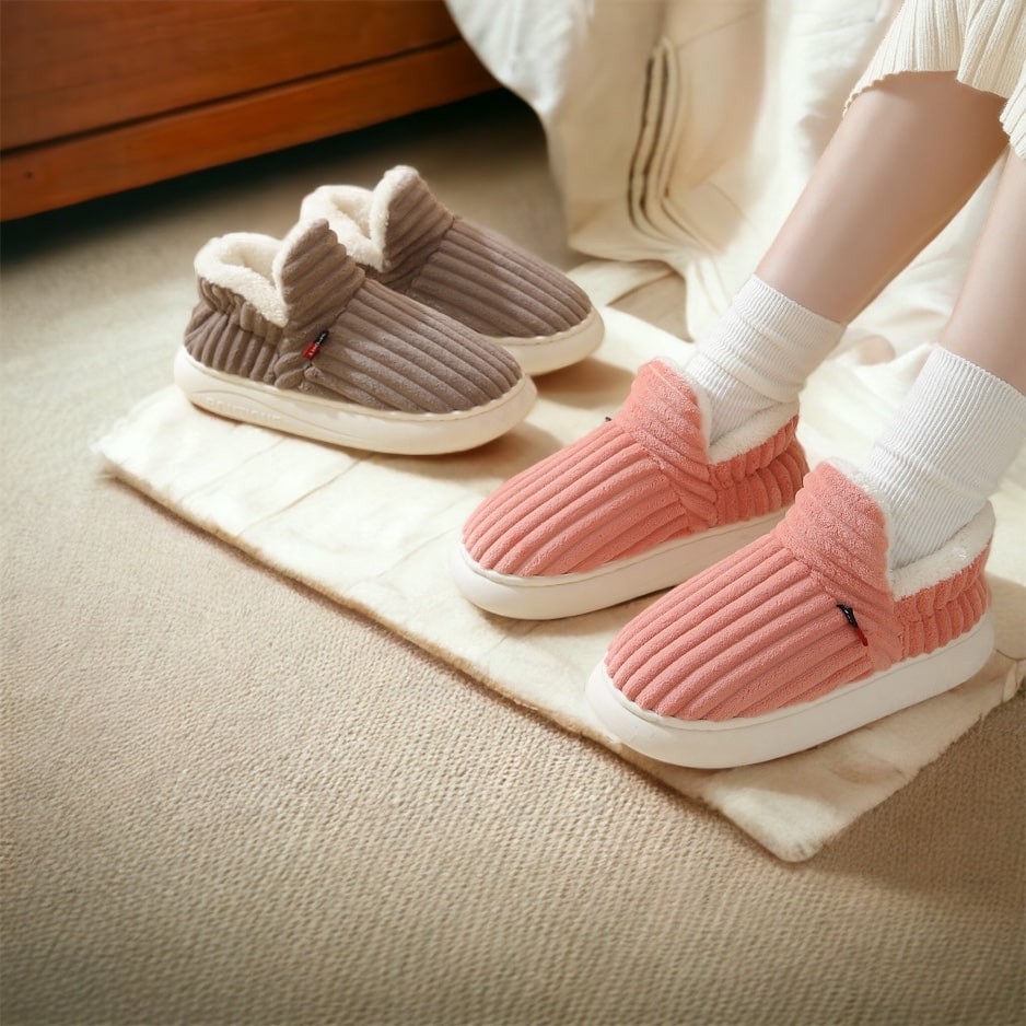 Women - Slippers - Soft Fleece - Cozy Warm Comfort Footwear for Everyday Relaxation