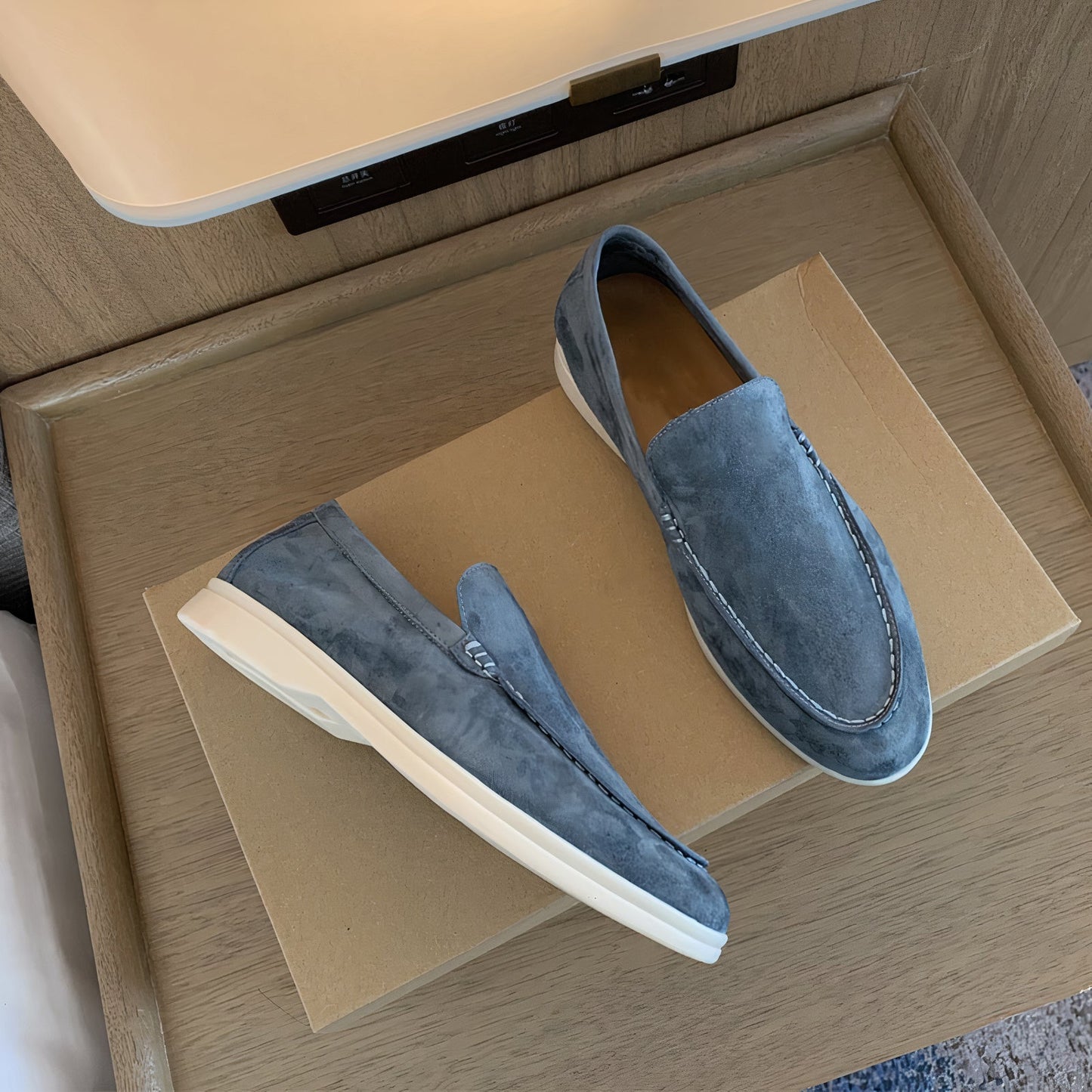 Premium men's leather loafers