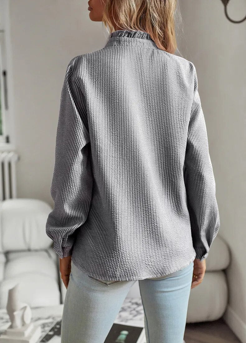 Elegant long sleeve blouse