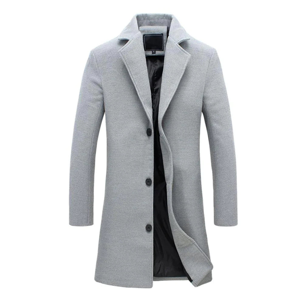 Long winter jacket for men