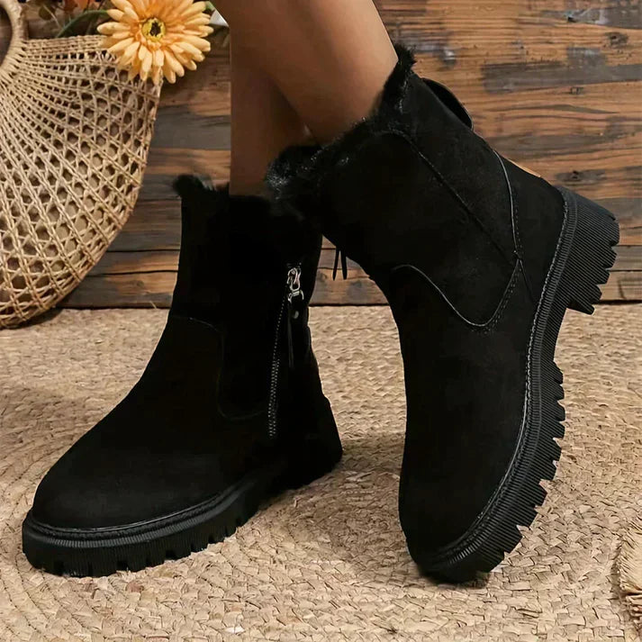 Lined boots