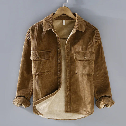 Men's corduroy shirt for winter