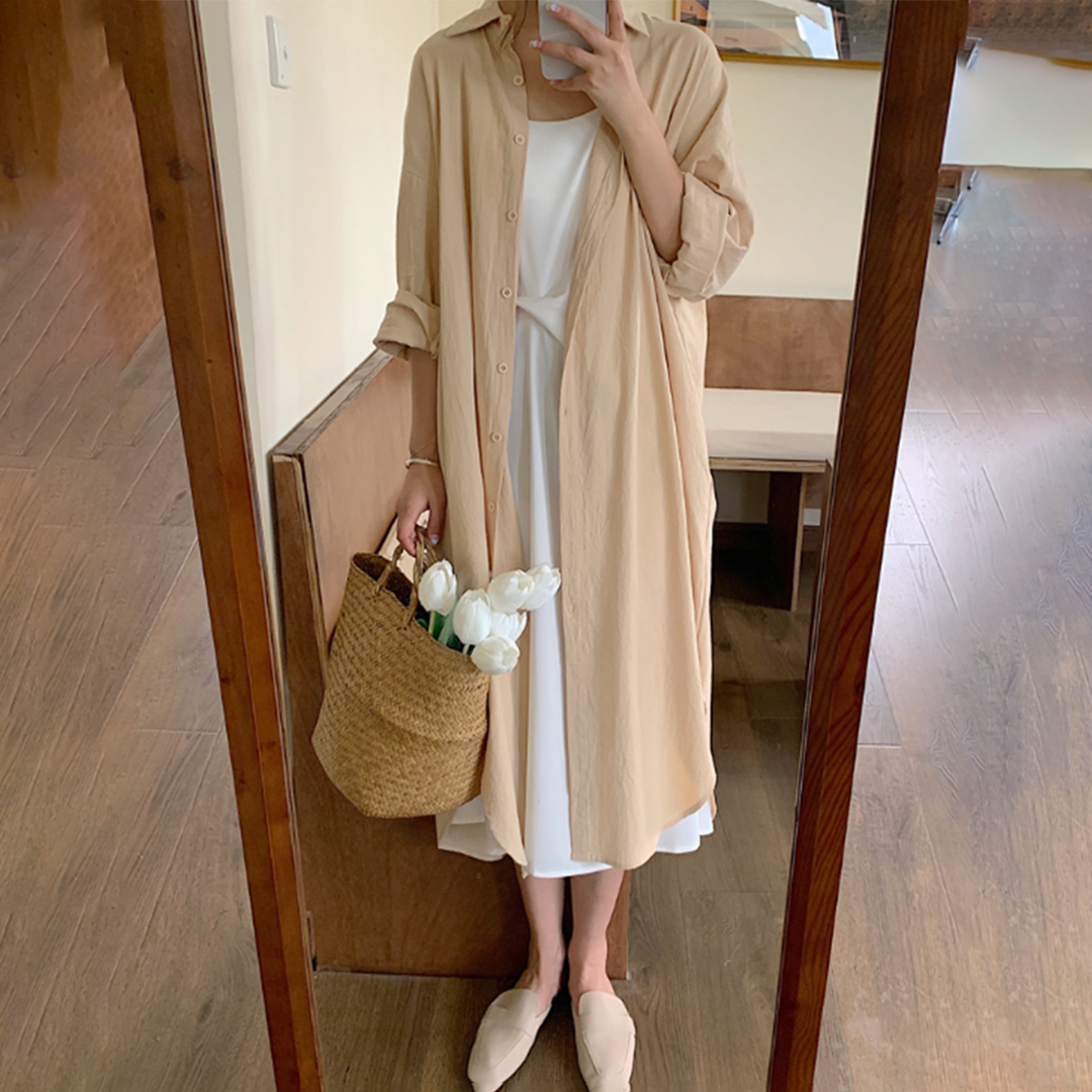 Long shirt dress for stylish comfort