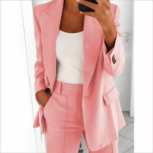 Trendy Blazer and Pants Set for Women