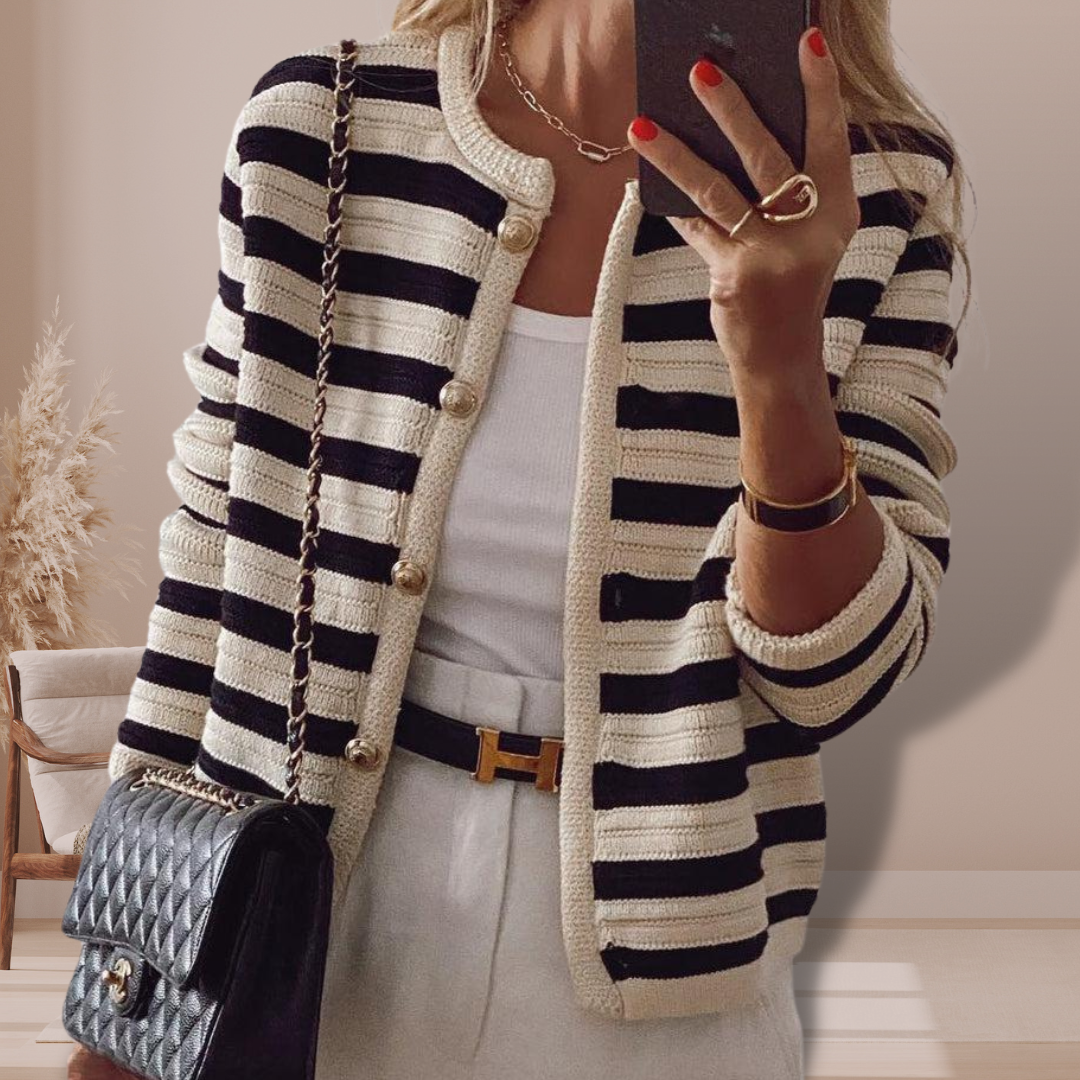 Striped and comfortable cardigan