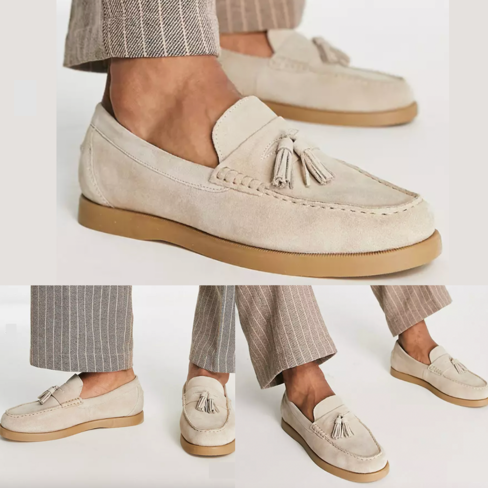 Classic men's suede loafers