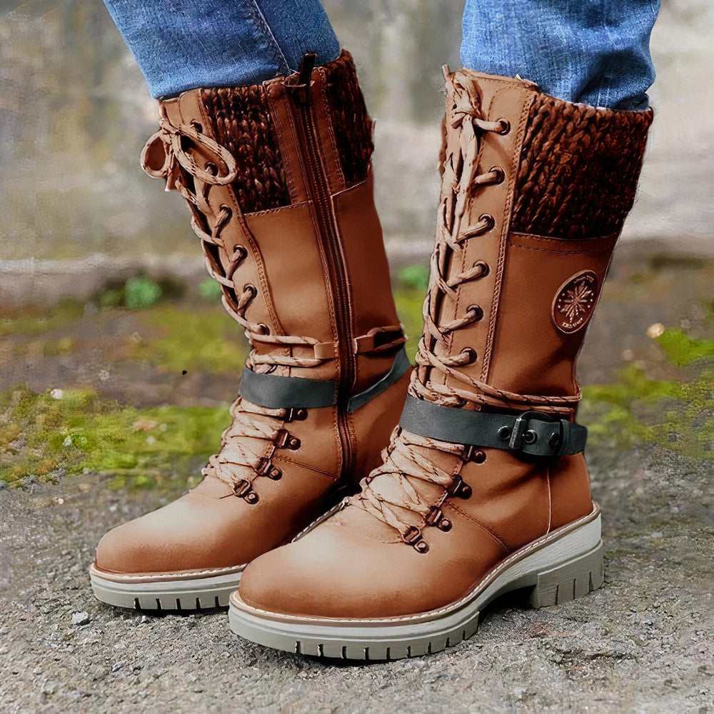 Comfortable boots with non-slip sole